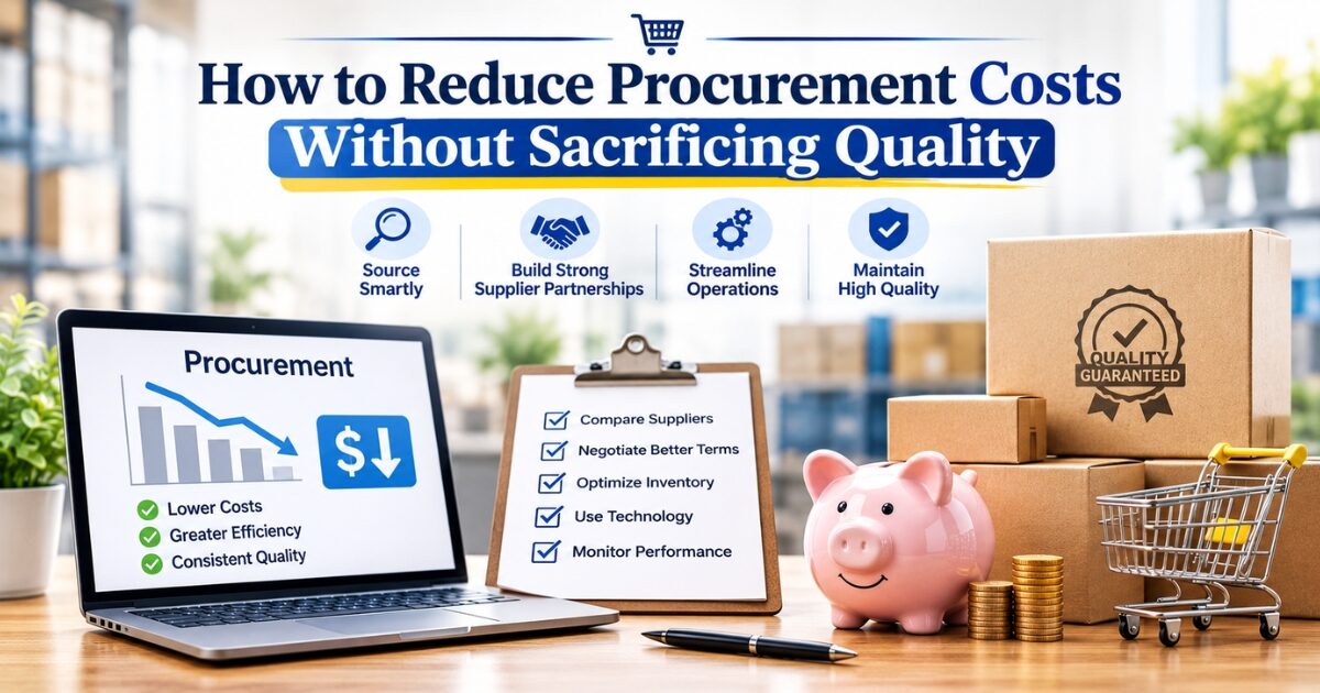 How to Reduce Procurement Costs Without Sacrificing Quality