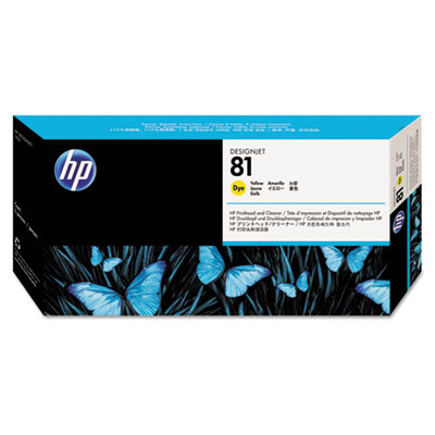 HP PRINTHEAD, NO.81 YW DYE