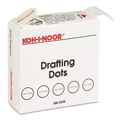 ADHESIVE DRAFTING DOTS W/DISPENSER,